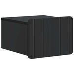 vidaXL Cabinet de chevet mural 2 Pièces Noir 33 x 34 5 x 24 cm