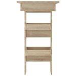 vidaXL Table bar murale Chêne Sonoma 102x45x103 5 cm Bois d'ingénierie