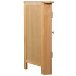 vidaXL Armoire d'angle 80x33 5x78 cm Bois de chêne massif