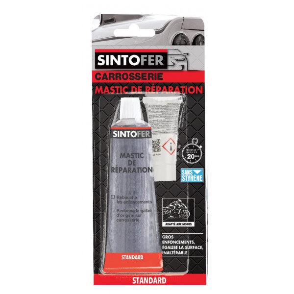 Tube mastic de réparation standard carrosserie 115g sinto