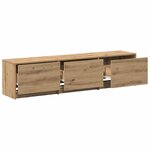 vidaXL Meuble TV Chêne artisanal 162 5 x 34 x 40 cm Bois d'ingénierie