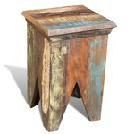 vidaXL Tabouret Bois de récupération massif