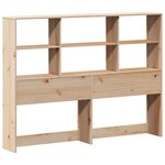 vidaXL Lit bibliothèque sans matelas 120x200 cm bois de pin massif