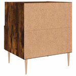 vidaXL Tables de chevet 2Pièces chêne fumé 40x35x47 5cm bois d’ingénierie