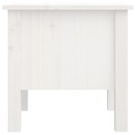 vidaXL Tables d'appoint 2 Pièces Blanc 40x40x39 cm Bois massif de pin