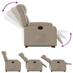 vidaXL Fauteuil inclinable Cappuccino Similicuir