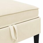 vidaXL Ensemble de meubles pour le salon 5 Pièces Crème Tissu