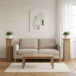 vidaXL Support de Plante 2 pièces Chêne artisanal 30 5 x 30 x 80 5 cm