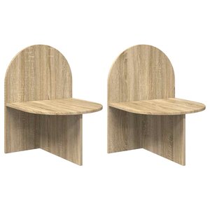 vidaXL Table de chevet 2 Pièces Chêne Sonoma 48 x 49 x 65 cm
