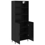 vidaXL Haut Armoire Chêne noir 69 5 x 34 x 180 cm