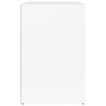 vidaXL Armoire à chaussure Blanc brillant 130x35x54 cm Bois ingénierie