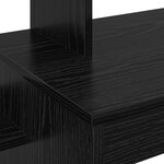 vidaXL Bureau d'ordinateur Chêne noir