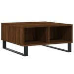 vidaXL Table basse chêne marron 60x60x30 cm bois d'ingénierie