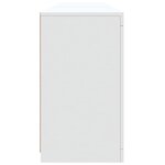 vidaXL Buffet avec lumières LED blanc 162x37x67 cm