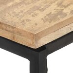 vidaXL Table console 110x35x75 cm Bois de manguier massif
