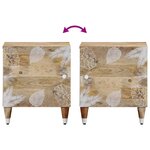vidaXL Table de chevet 40x33 5x46 cm bois de manguier solide