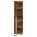 vidaXL Bibliothèque Bois Ancien 80 x 30 x 155 cm Bois d'ingénierie