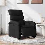 vidaXL Fauteuil inclinable électrique Noir Tissu