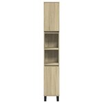 vidaXL Ensemble de meubles de salle de bain 3 Pièces chêne sonoma
