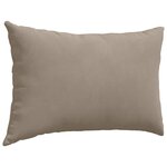 vidaXL Coussins de canapé 2 Pièces Taupe 60 x 40 cm tissu