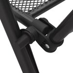 vidaXL Chaises pliables en maille 4 Pièces Acier Anthracite