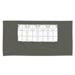 vidaXL Mur de tente de fête 2 Pièces 400 x 195 cm Anthracite PE et acier