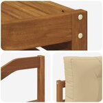 vidaXL Ensemble de canapés d'extérieur 5 Pièces Naturel et Beige