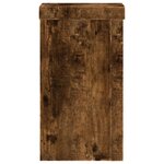 vidaXL Supports pour plantes 2 Pièces chêne fumé bois d'ingénierie