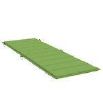 vidaXL Coussin de chaise longue vert mélangé 186x58x4 cm tissu