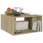 vidaXL Tables basses 4 Pièces Chêne Sonoma 33x33x33 cm Aggloméré