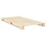 vidaXL Cadre de lit et tête de lit 100x200 cm bois de pin massif