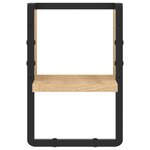 vidaXL Étagère murale avec barre chêne sonoma 20x25x30 cm