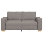 vidaXL Canapé 2 places Taupe 180x78x84 cm Tissu