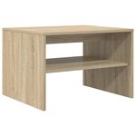 vidaXL Table basse Chêne Sonoma 60 x 50 x 40 cm Bois d'ingénierie