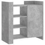 vidaXL Buffet gris béton 73 5x35x75 cm bois d'ingénierie