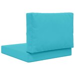 vidaXL Coussin de canapé d'extérieur Polyester Turquoise 60 x 60 cm