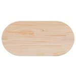 vidaXL Plateau de table 80x40x2 5 cm Bois massif Pin Ovale