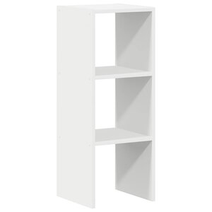 vidaXL Bibliothèque empilable blanc 30x30x80 cm bois d'ingénierie