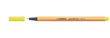 Stylo-Feutre POINT 88 Pointe Fine 0,4 mm Jaune FLUO STABILO