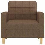 vidaXL Fauteuil Marron 60 cm Tissu