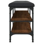 vidaXL Banc à chaussures chêne marron 102x32x47 cm bois d'ingénierie