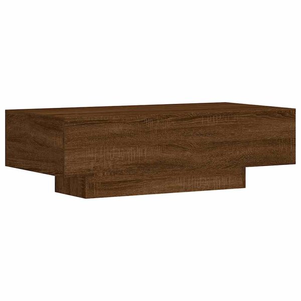 vidaXL Table basse chêne marron 100x49 5x31 cm bois d'ingénierie