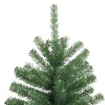 vidaXL Sapin de Noël artificiel à charnières avec support vert 180 cm