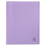 Protège-documents En Polypropylène Semi Rigide Chromaline Pastel 80 Vues - A4 - Mauve - X 10 - Exacompta