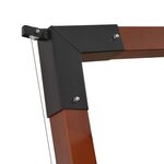 Vidaxl parasol en porte-à-faux avec mât en bois 400x300 cm taupe