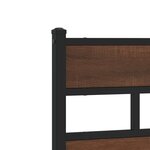 vidaXL Cadre de lit en métal sans matelas chêne marron 160x200 cm