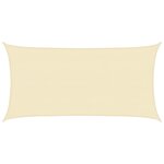 vidaXL Voile d'ombrage 160 g/m² Crème 4x7 m PEHD