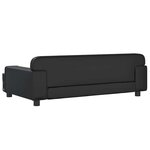 vidaXL Canapé pour enfants noir 90x53x30 cm similicuir