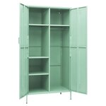 vidaXL Garde-robe Vert menthe 90x50x180 cm Acier