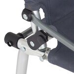 Eurotrail Chaise de camping Moita charbon